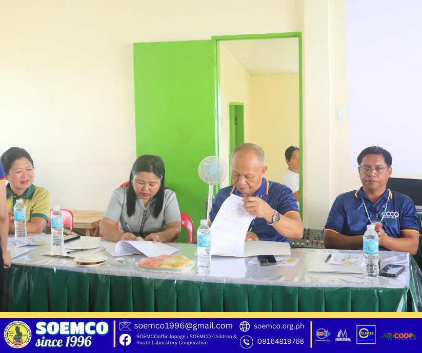 SOEMCO and SOCES Seal Partnership Through MOA Signing on Aflatoun Savings Program, Coupled with Heartwarming Gift-Giving Activity